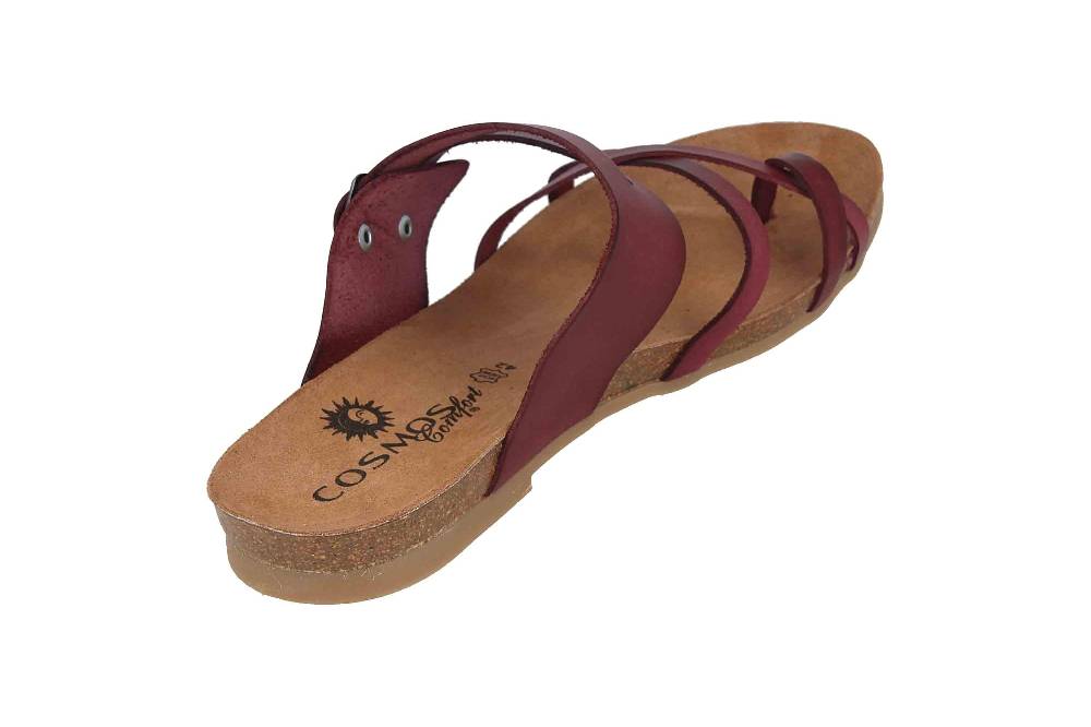 Cosmos Comfort Pantoletten In Übergrößen Bordeaux 6106-801-526 Große Damenschuhe
