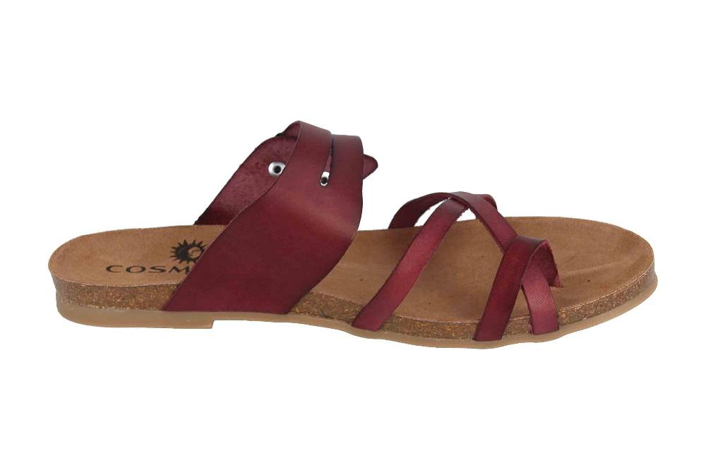Cosmos Comfort Pantoletten In Übergrößen Bordeaux 6106-801-526 Große Damenschuhe