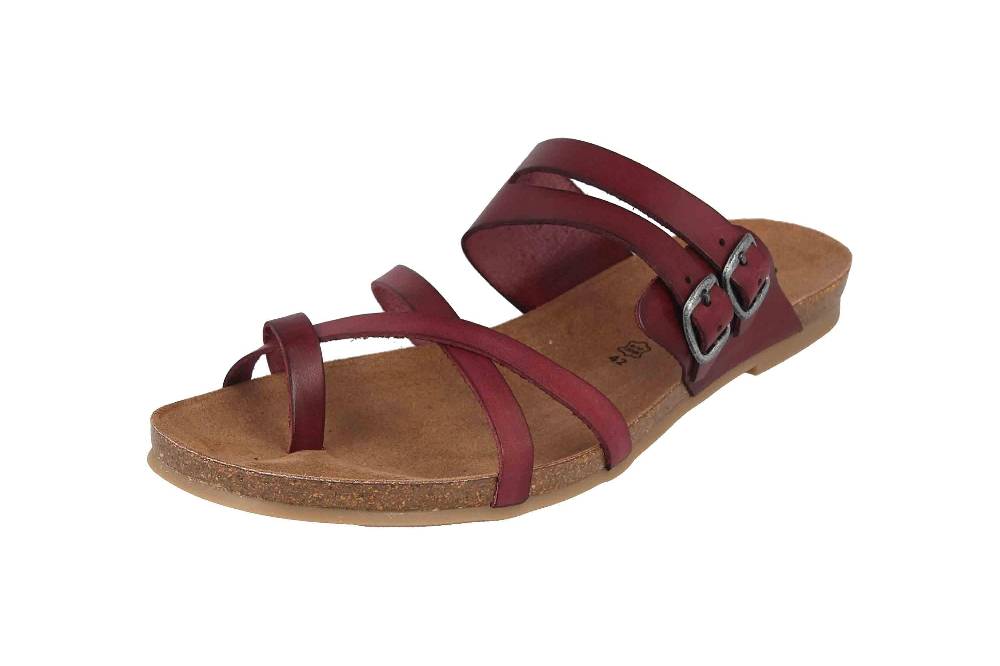 Cosmos Comfort Pantoletten In Übergrößen Bordeaux 6106-801-526 Große Damenschuhe