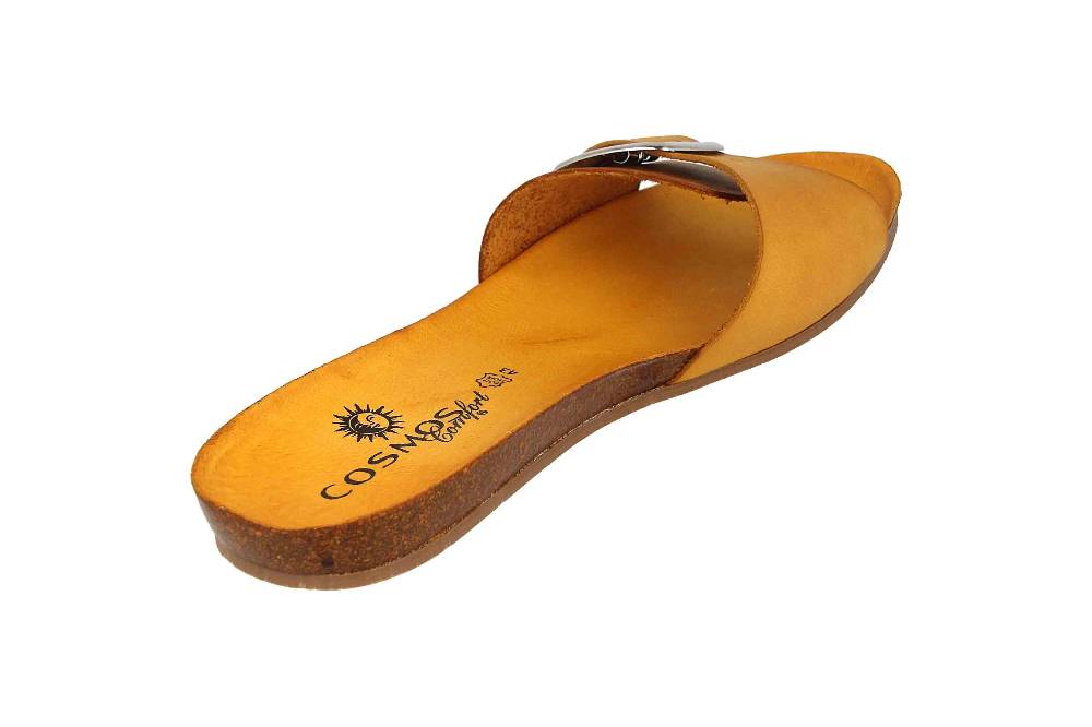 Cosmos Comfort Pantoletten In Übergrößen Gelb 6137-701-6 Große Damenschuhe