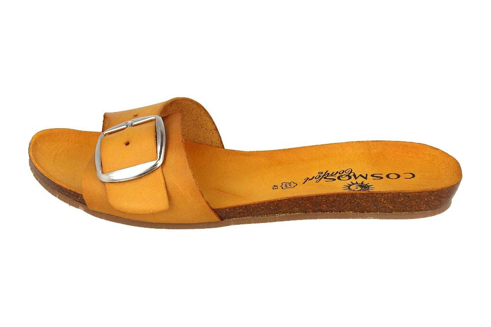 Cosmos Comfort Pantoletten in Übergrößen Gelb 6137-701-6 große Damenschuhe