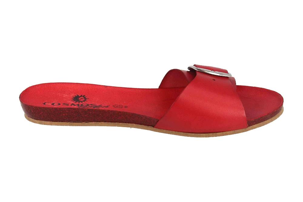 Cosmos Comfort Pantoletten In Übergrößen Rot 6137-701-5 Große Damenschuhe