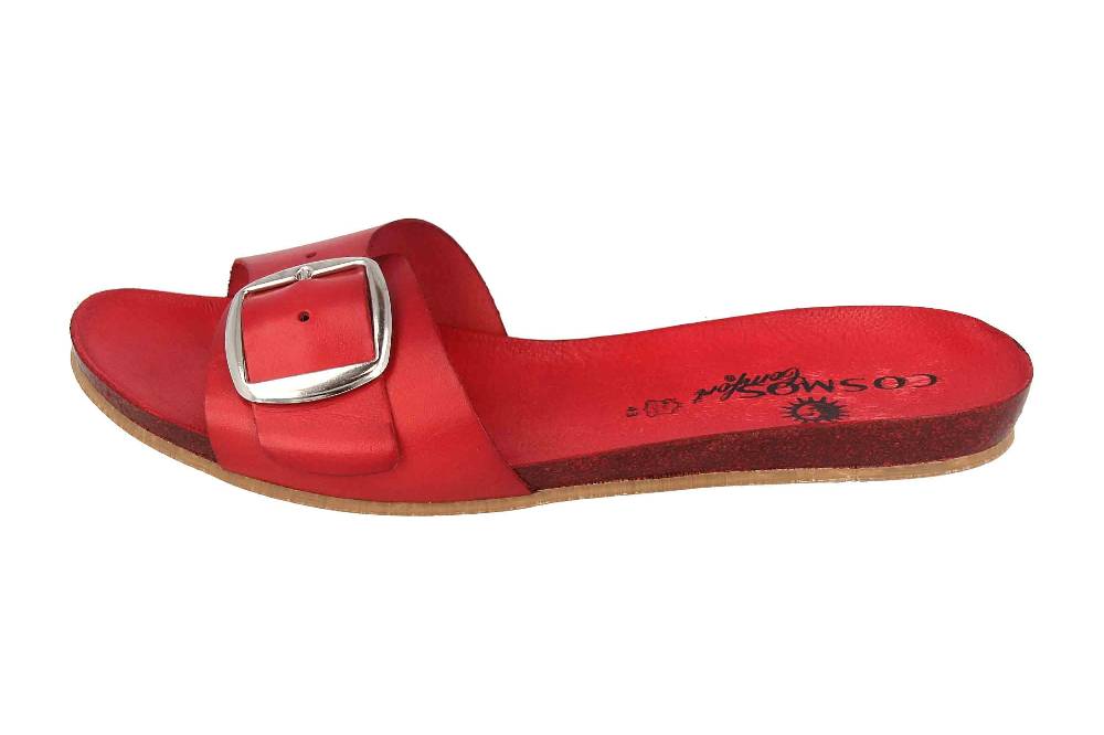 Cosmos Comfort Pantoletten in Übergrößen Rot 6137-701-5 große Damenschuhe