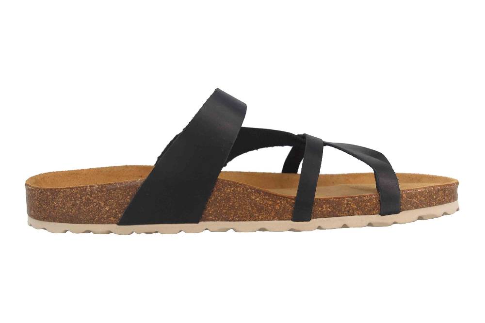 Cosmos Comfort Pantoletten In Übergrößen Schwarz 6148-703-9 Große Damenschuhe