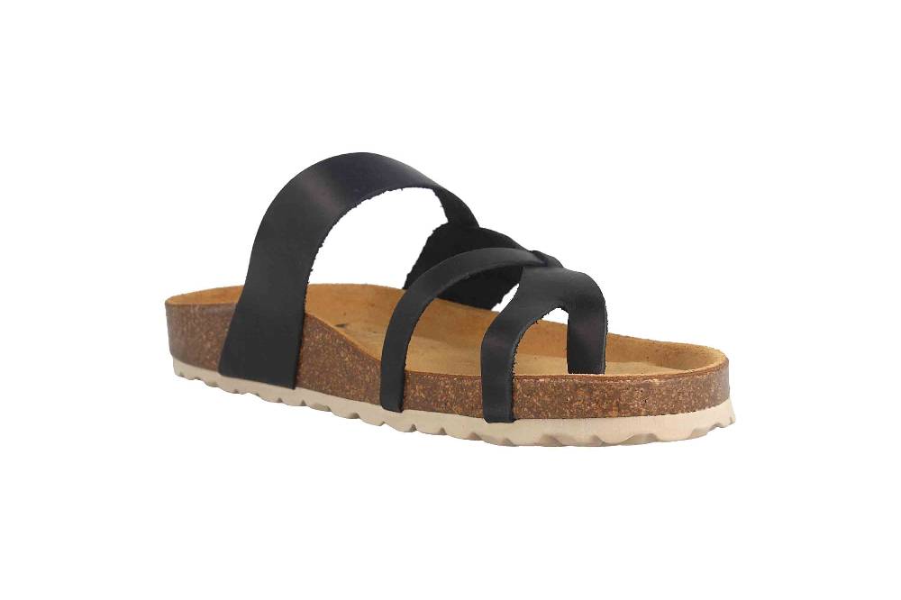 Cosmos Comfort Pantoletten In Übergrößen Schwarz 6148-703-9 Große Damenschuhe