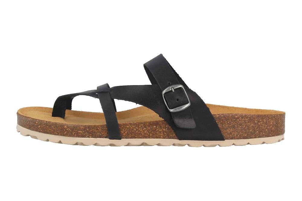 Cosmos Comfort Pantoletten In Übergrößen Schwarz 6148-703-9 Große Damenschuhe