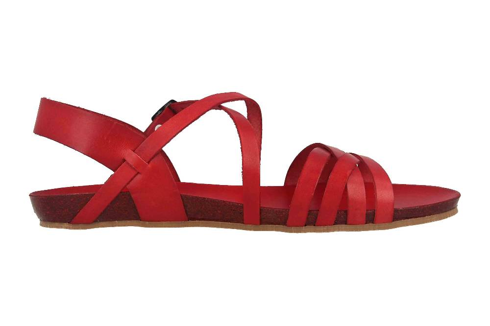 Cosmos Comfort Sandalen In Übergrößen Rot 6137-801-5 Große Damenschuhe