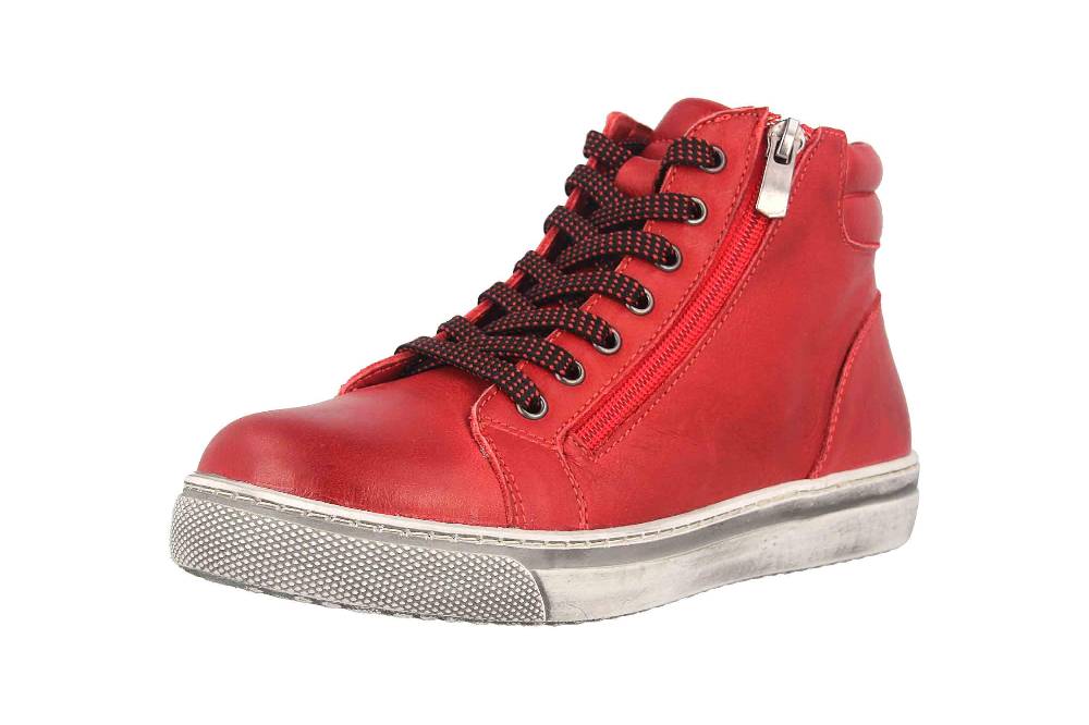 Cosmos Comfort Sneaker In Übergrößen Rot 6167-501-5 Große Damenschuhe