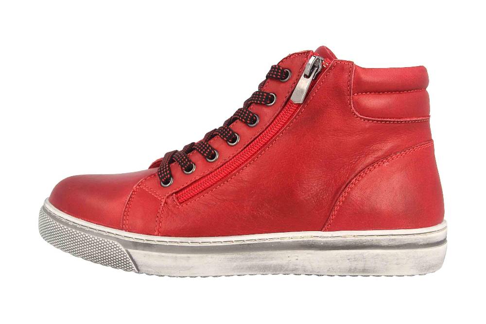 Cosmos Comfort Sneaker In Übergrößen Rot 6167-501-5 Große Damenschuhe