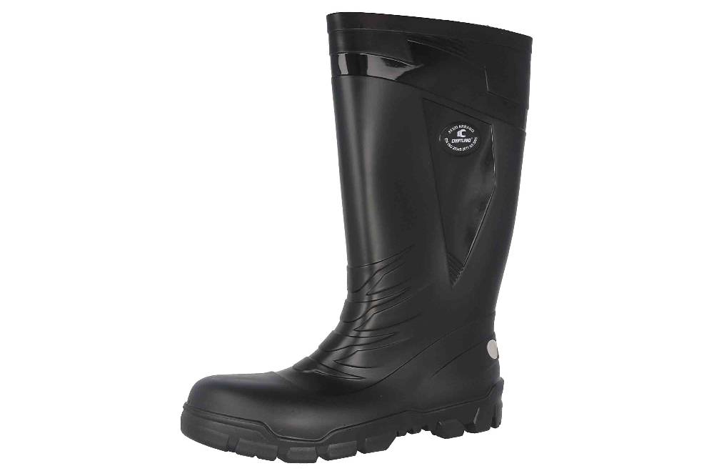Craftland Arrano Gummistiefel - S5 Sicherheitsstiefel In Übergrößen Schwarz 35320 Große Herrenschuhe