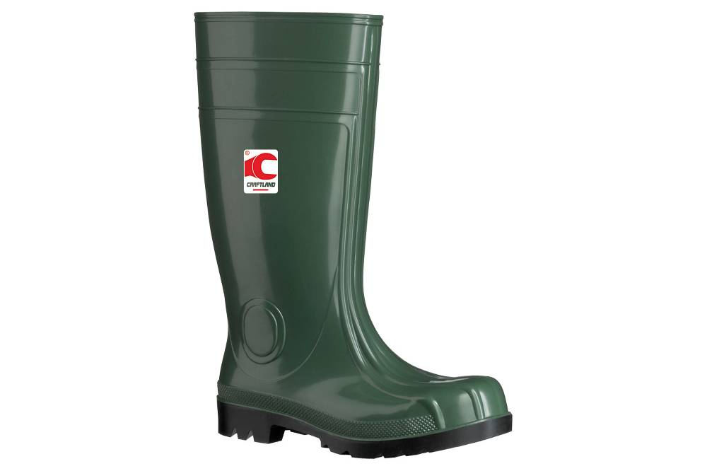 Craftland Cameo Gummistiefel - S5 Sicherheitsstiefel In Übergrößen Grün 35371 Große Herrenschuhe