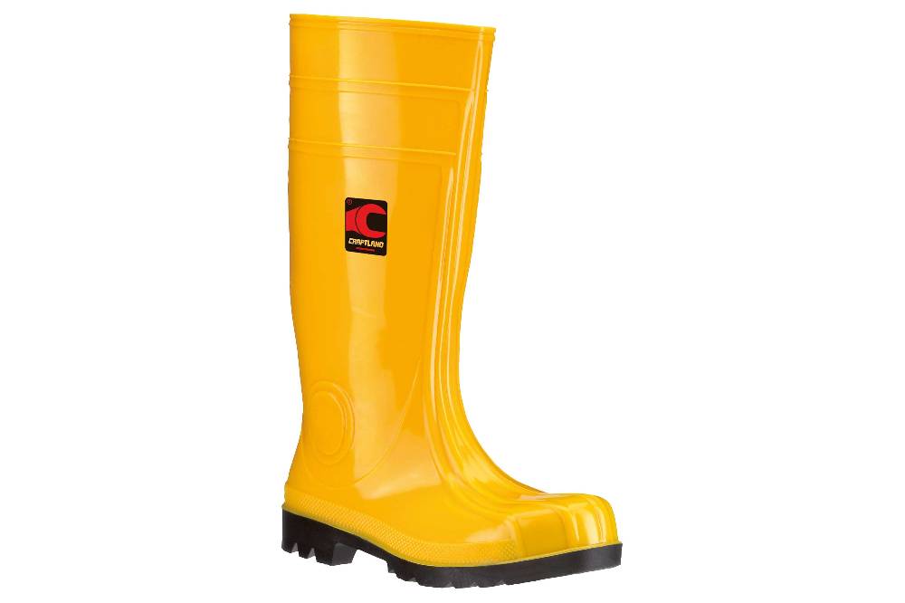 Craftland Toledo Gummistiefel - S5 Sicherheitsstiefel In Übergrößen Gelb 35360 Große Herrenschuhe