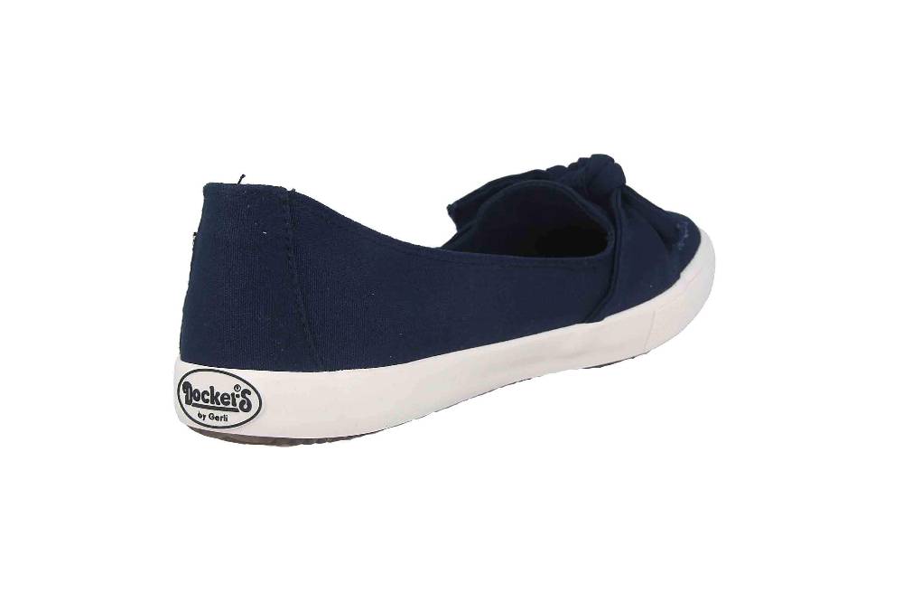 Dockers Ballerinas In Übergrößen Blau 42VE202-710660 Große Damenschuhe