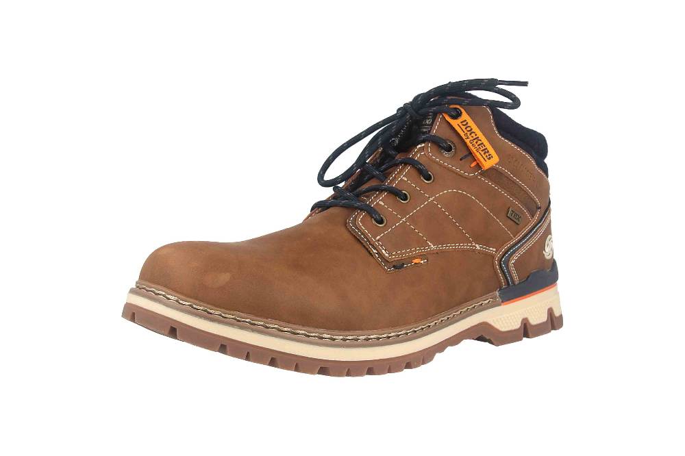 Dockers By Gerli Boots In Übergrößen Braun 53TA003-650470 Große Herrenschuhe
