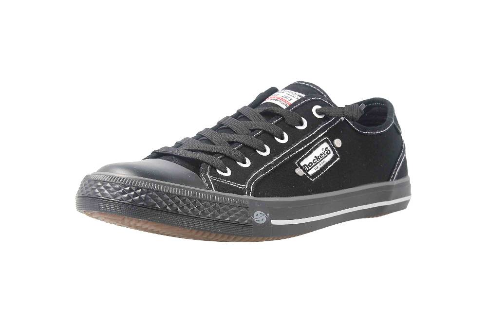 Dockers Sneaker In Übergrößen Schwarz 42VE201-700101 Große Damenschuhe