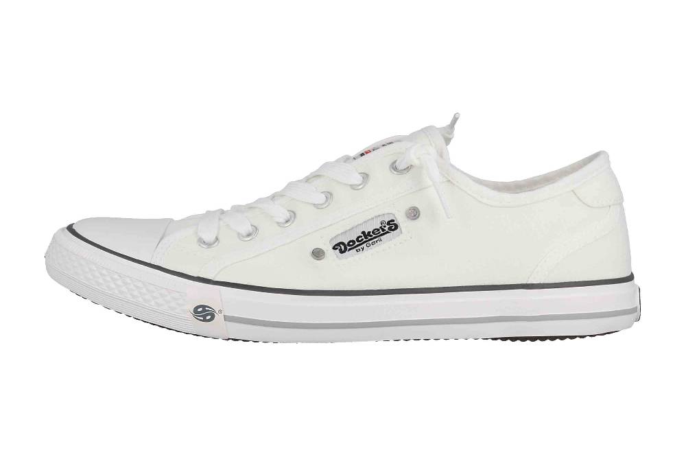 Dockers Sneaker in Übergrößen Weiß 42VE201-700500 große Damenschuhe
