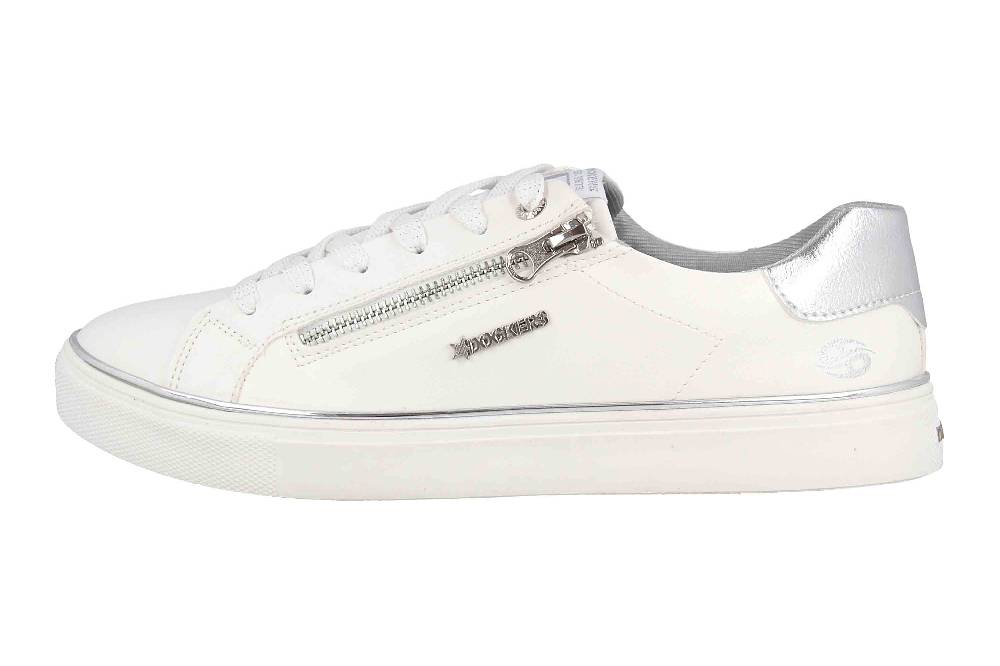 Dockers Sneaker in Übergrößen Weiß 44MA205-618591 große Damenschuhe