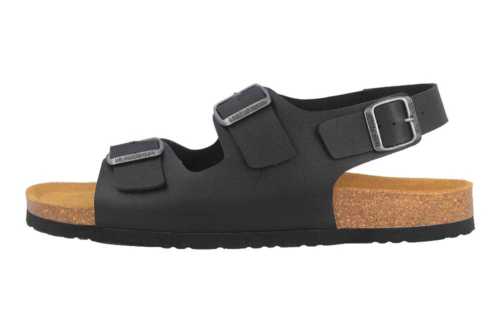 Dr. Brinkmann Bonillo Sandalen in Übergrößen Schwarz 600098-01 große Herrenschuhe