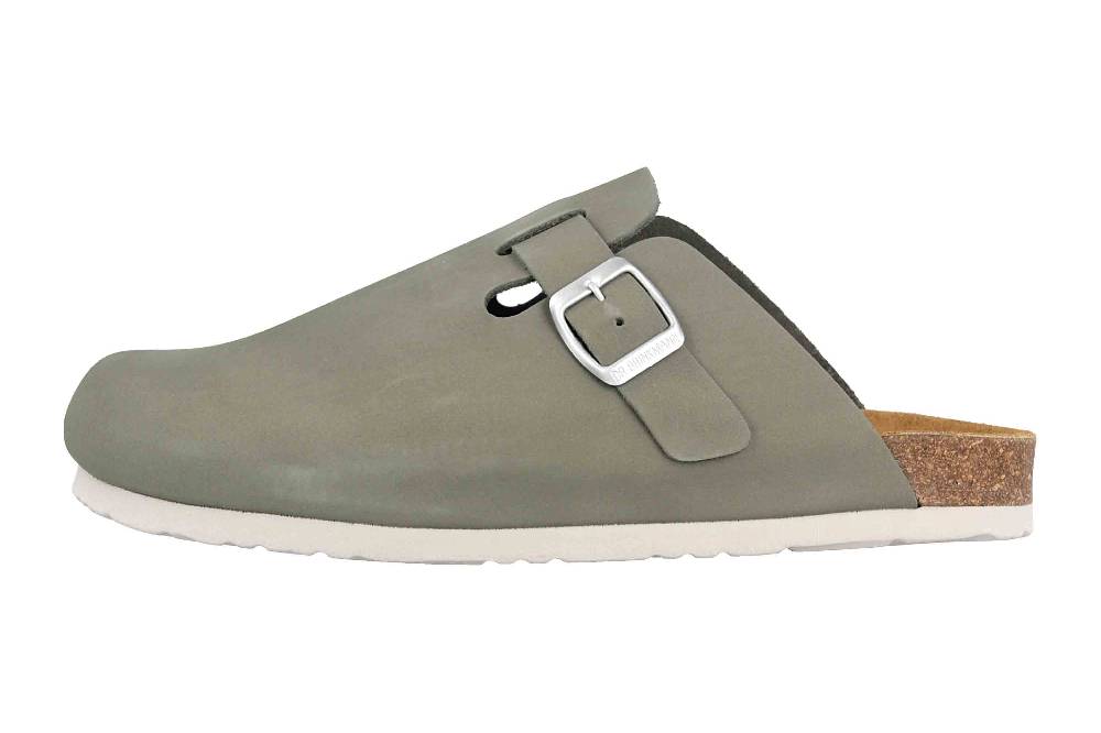 Dr. Brinkmann Nerpio Clogs & Hausschuhe In Übergrößen Grau 600101-08 Große Damenschuhe