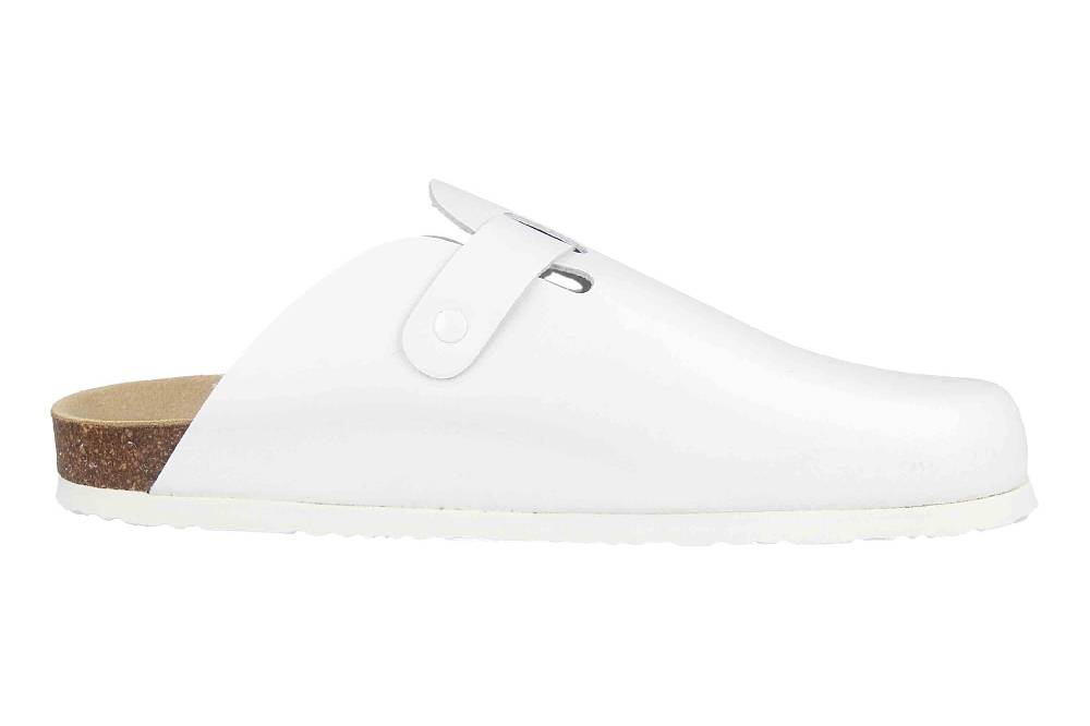 Dr. Brinkmann Nerpio Clogs & Hausschuhe In Übergrößen Weiß 603010-3 Große Damenschuhe