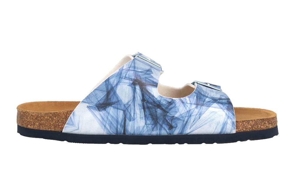 Dr. Brinkmann Pantoletten In Übergrößen Blau 700006-05 Große Damenschuhe