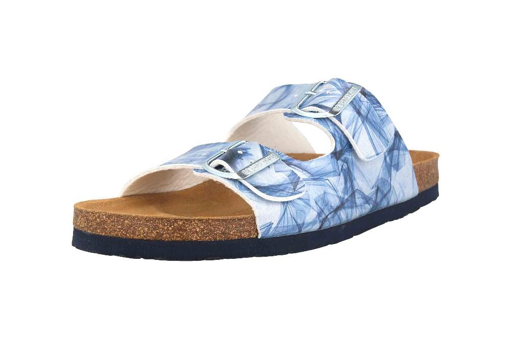 Dr. Brinkmann Pantoletten In Übergrößen Blau 700006-05 Große Damenschuhe