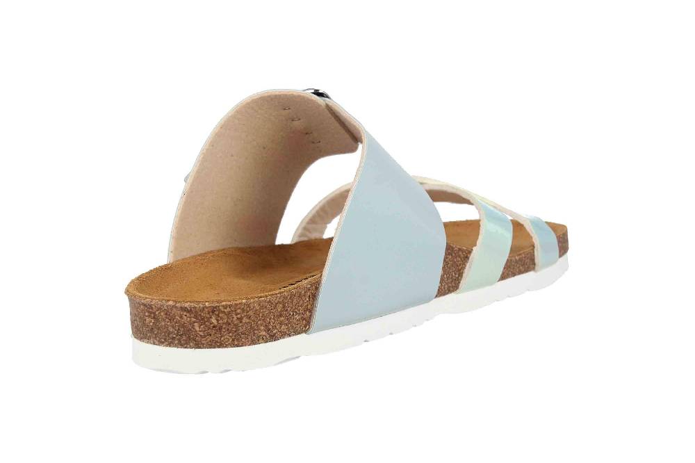 Dr. Brinkmann Pantoletten In Übergrößen Blau 700041-51 Große Damenschuhe