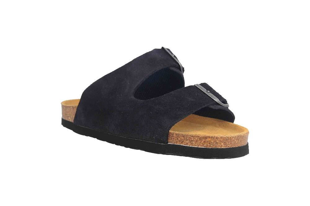 Dr. Brinkmann Pantoletten In Übergrößen Blau 700108-05 Große Damenschuhe