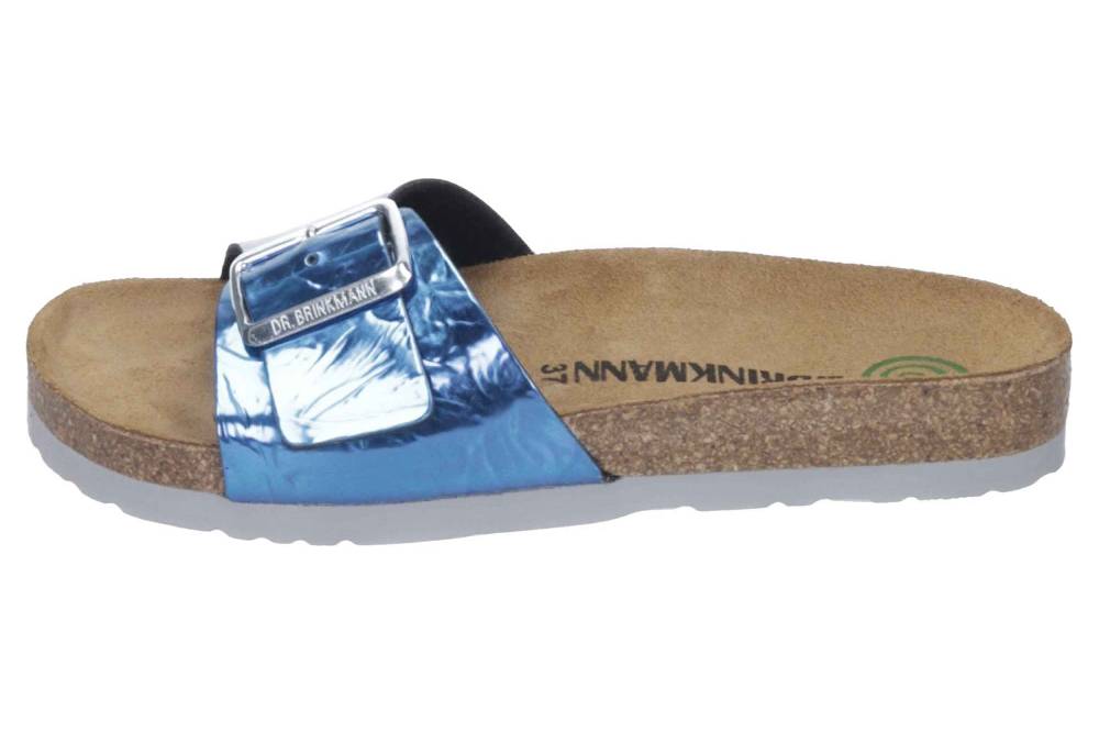 Dr. Brinkmann Pantoletten in Übergrößen Blau 701254 5 große Damenschuhe