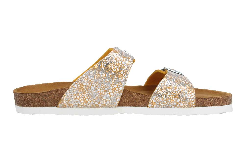 Dr. Brinkmann Pantoletten In Übergrößen Gelb 700003-06 Große Damenschuhe