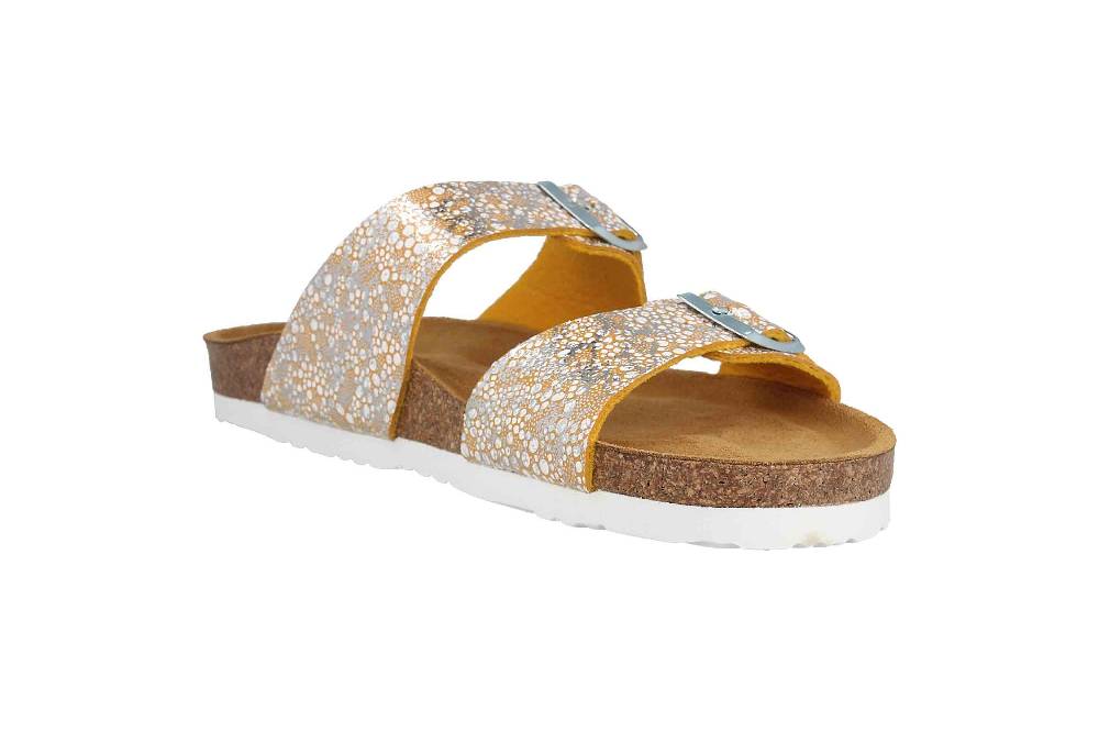 Dr. Brinkmann Pantoletten In Übergrößen Gelb 700003-06 Große Damenschuhe