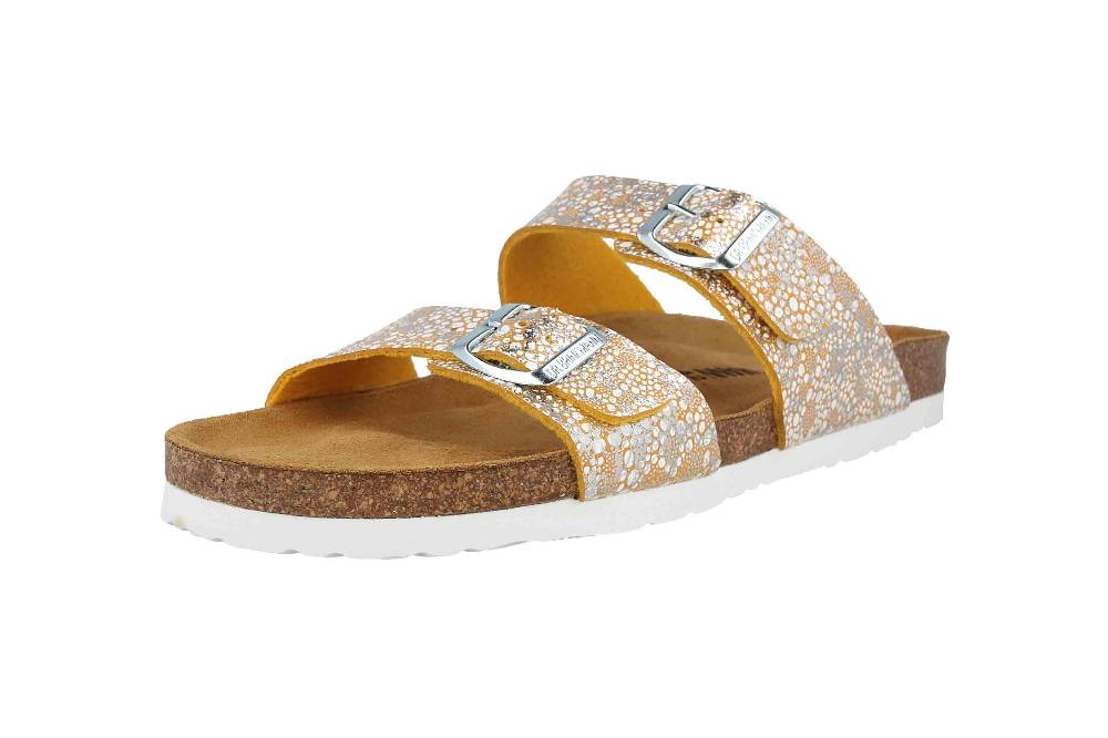 Dr. Brinkmann Pantoletten In Übergrößen Gelb 700003-06 Große Damenschuhe