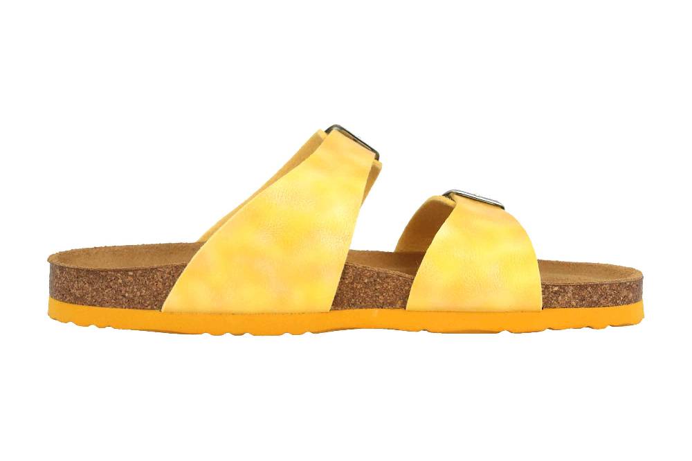 Dr. Brinkmann Pantoletten In Übergrößen Gelb 700339-06 Große Damenschuhe