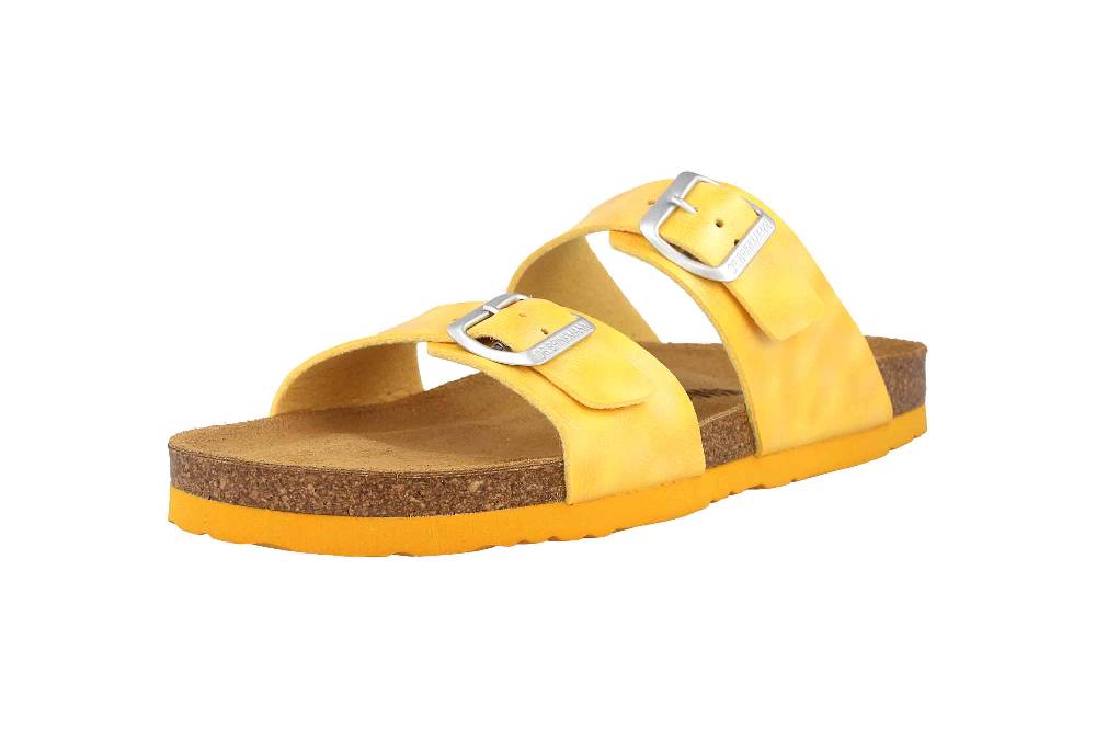 Dr. Brinkmann Pantoletten In Übergrößen Gelb 700339-06 Große Damenschuhe