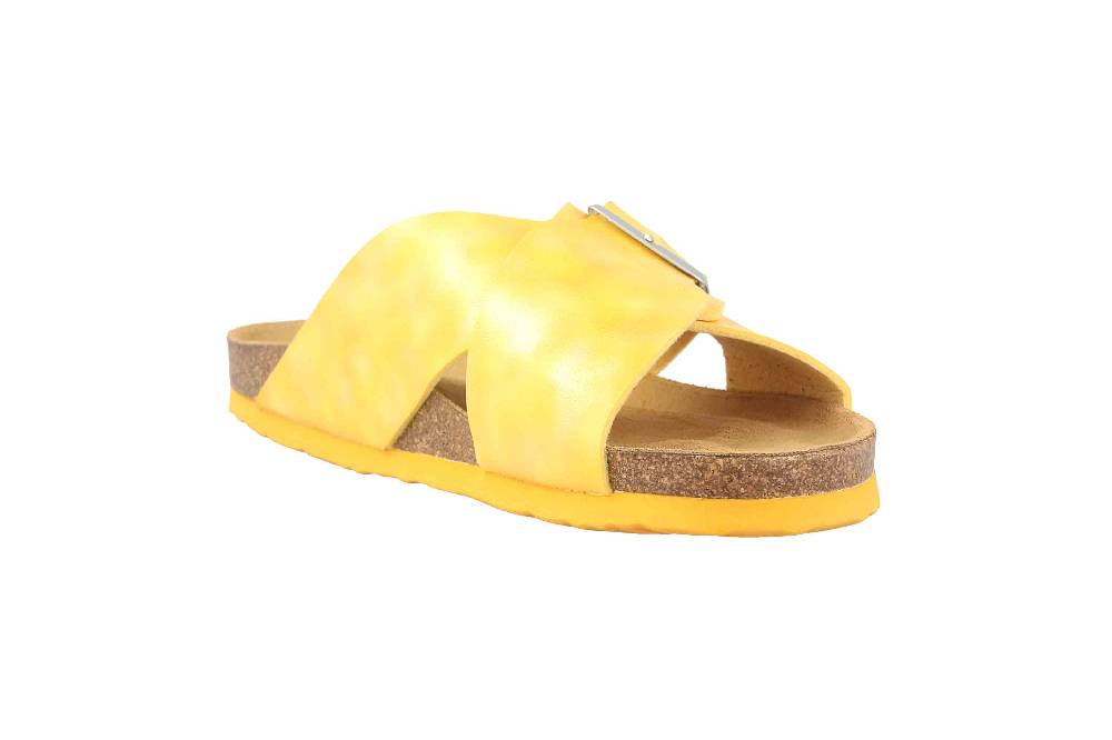 Dr. Brinkmann Pantoletten In Übergrößen Gelb 700340-06 Große Damenschuhe