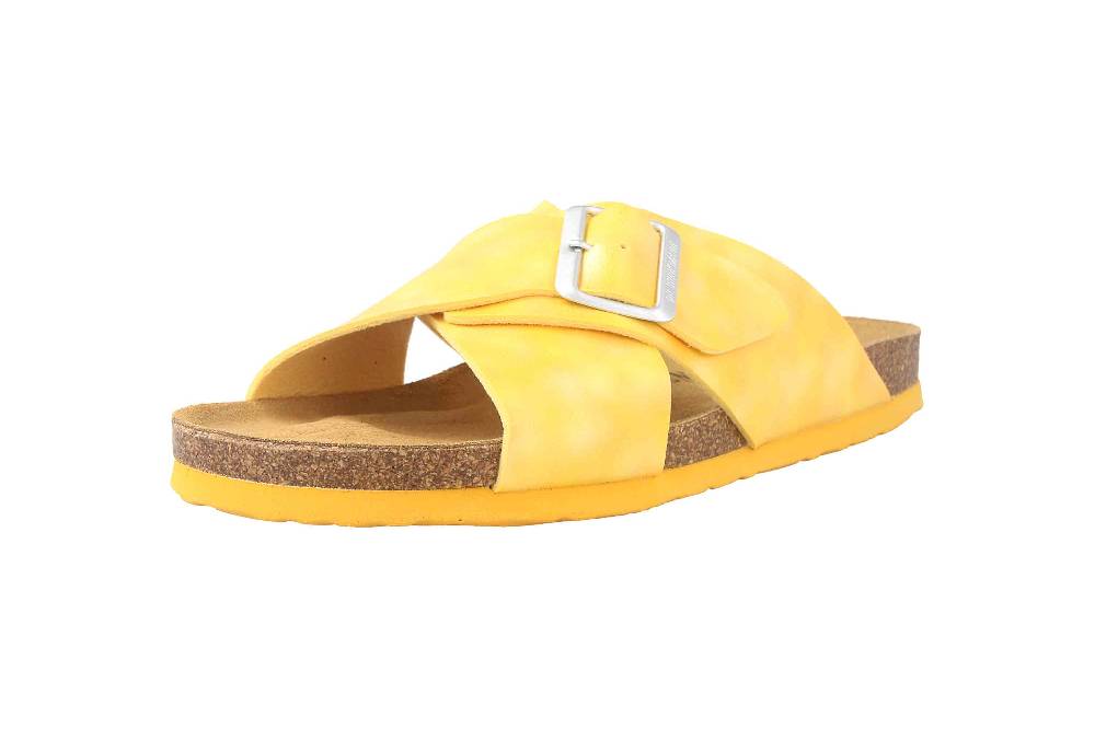 Dr. Brinkmann Pantoletten In Übergrößen Gelb 700340-06 Große Damenschuhe