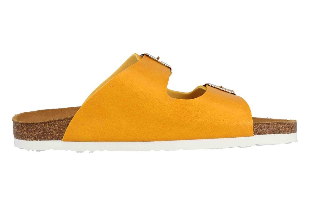 Dr. Brinkmann Pantoletten In Übergrößen Gelb 701476-6 Große Damenschuhe