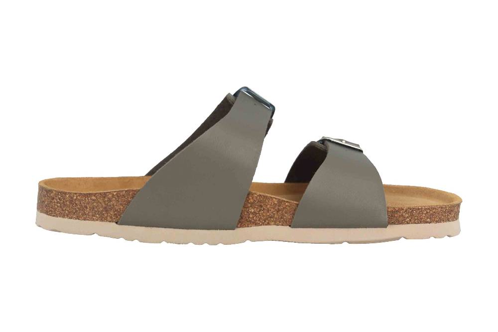 Dr. Brinkmann Pantoletten In Übergrößen Grün 700203-07 Große Damenschuhe