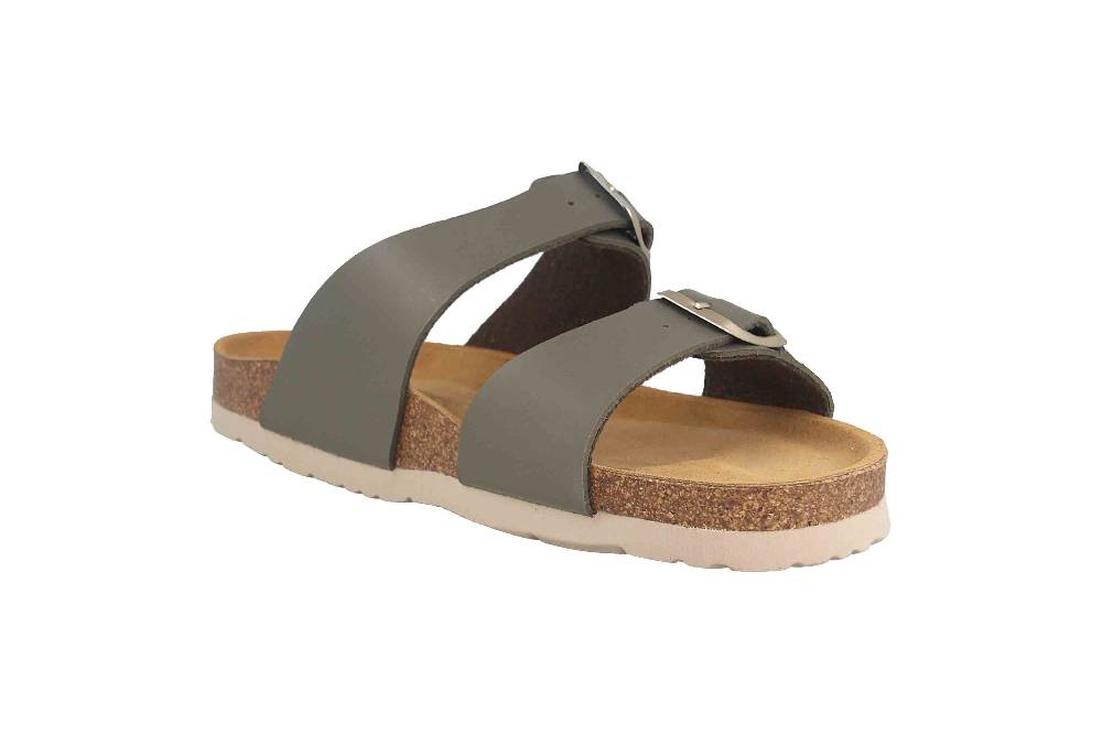 Dr. Brinkmann Pantoletten In Übergrößen Grün 700203-07 Große Damenschuhe