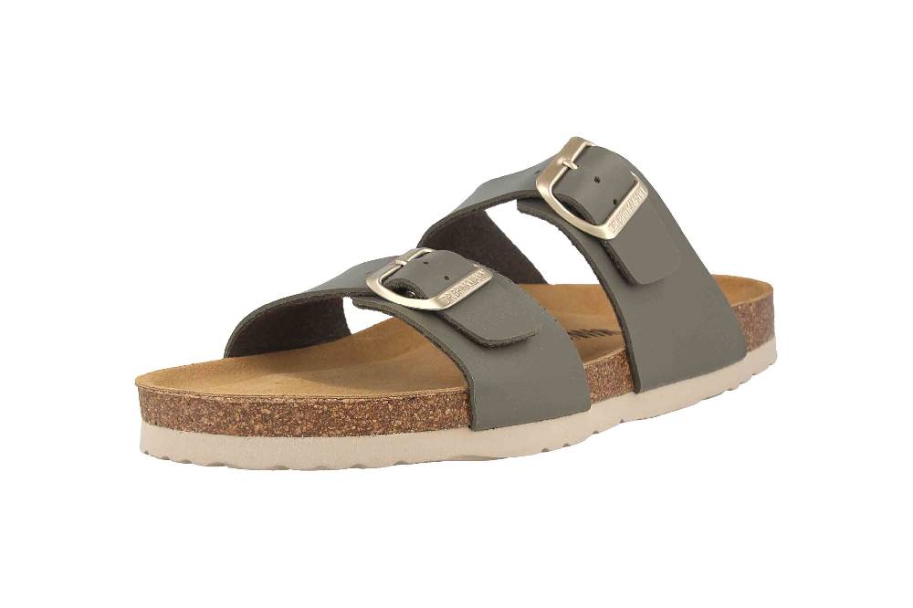 Dr. Brinkmann Pantoletten In Übergrößen Grün 700203-07 Große Damenschuhe