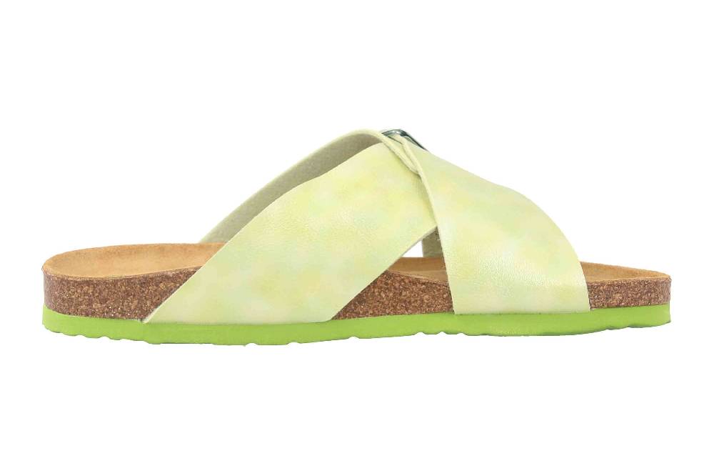 Dr. Brinkmann Pantoletten In Übergrößen Grün 700340-71 Große Damenschuhe
