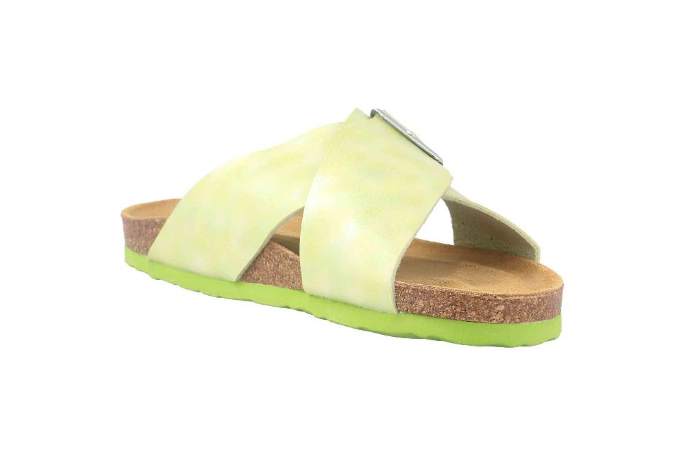 Dr. Brinkmann Pantoletten In Übergrößen Grün 700340-71 Große Damenschuhe