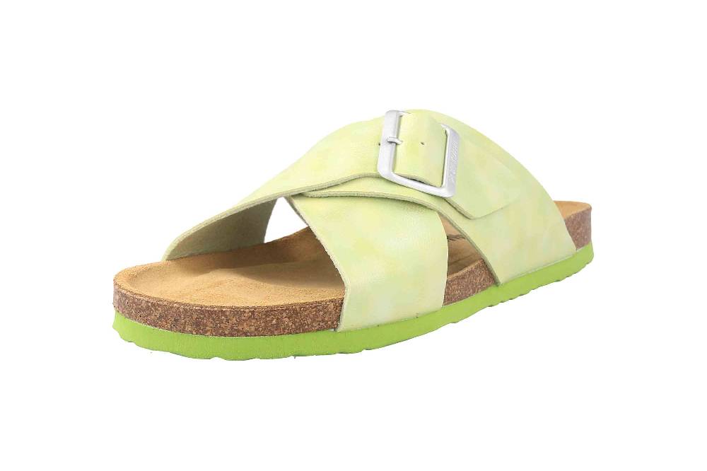 Dr. Brinkmann Pantoletten In Übergrößen Grün 700340-71 Große Damenschuhe