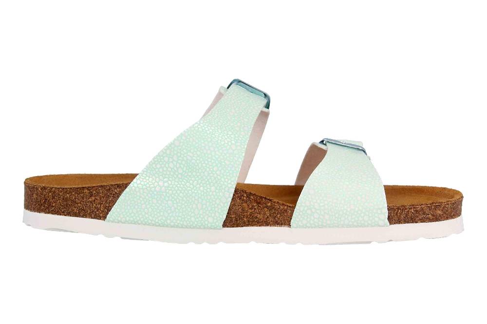 Dr. Brinkmann Pantoletten In Übergrößen Grün 701474-71 Große Damenschuhe