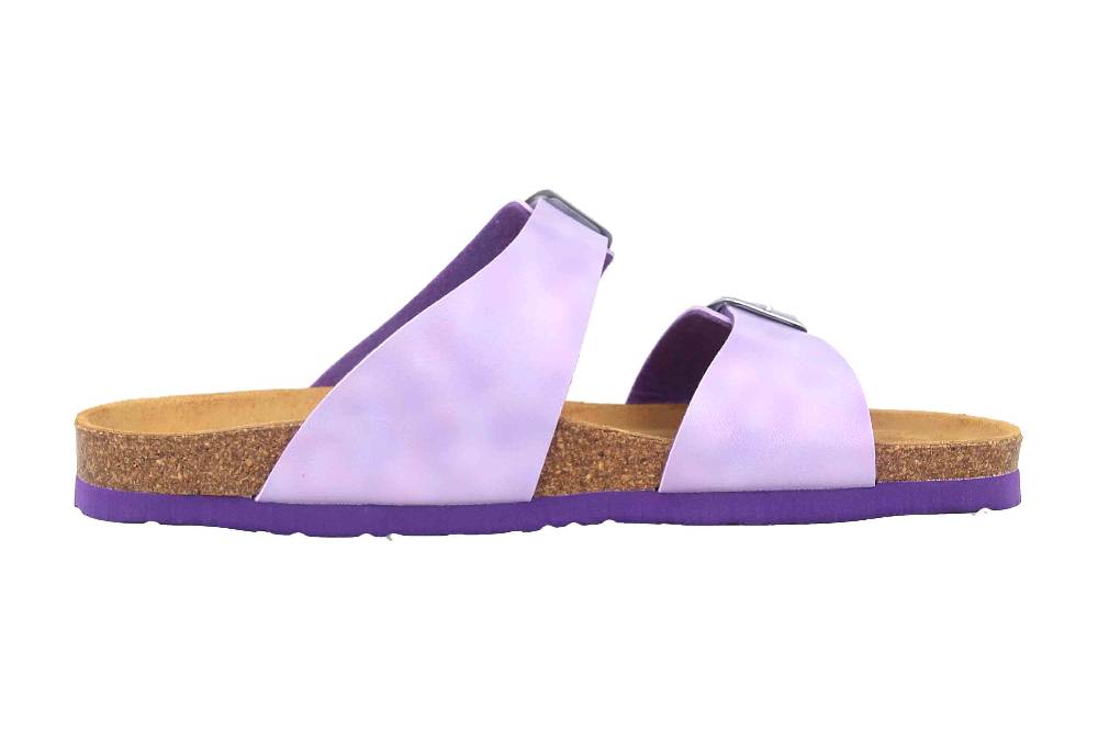 Dr. Brinkmann Pantoletten In Übergrößen Lila 700339-59 Große Damenschuhe