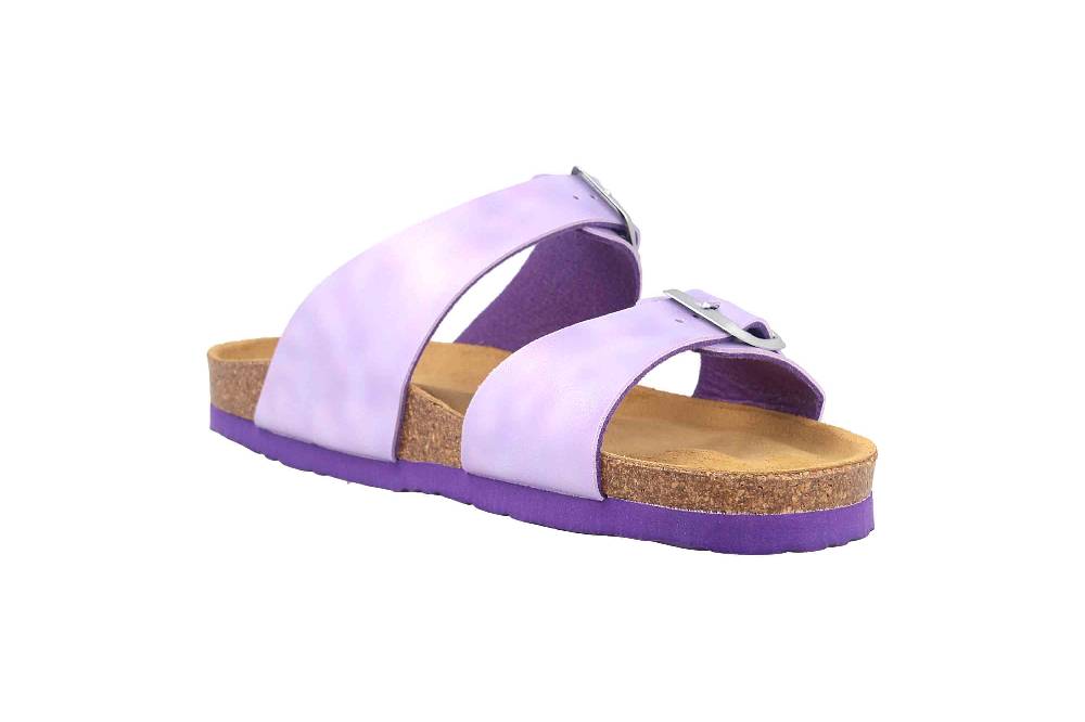 Dr. Brinkmann Pantoletten In Übergrößen Lila 700339-59 Große Damenschuhe