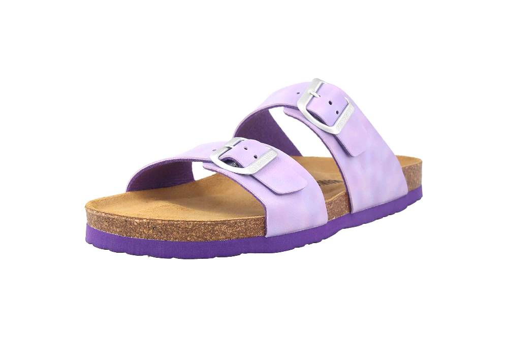 Dr. Brinkmann Pantoletten In Übergrößen Lila 700339-59 Große Damenschuhe