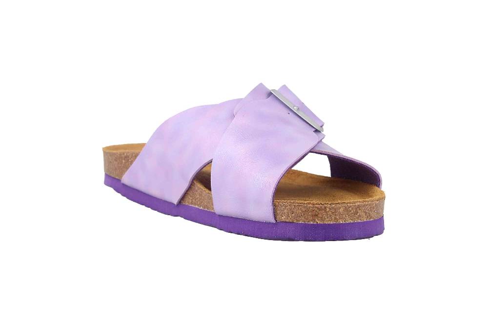 Dr. Brinkmann Pantoletten In Übergrößen Lila 700340-59 Große Damenschuhe