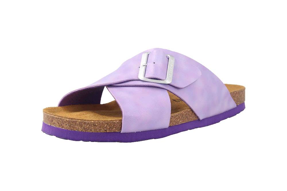 Dr. Brinkmann Pantoletten In Übergrößen Lila 700340-59 Große Damenschuhe