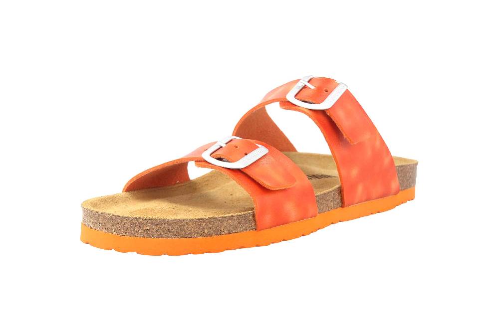 Dr. Brinkmann Pantoletten In Übergrößen Orange 700339-62 Große Damenschuhe